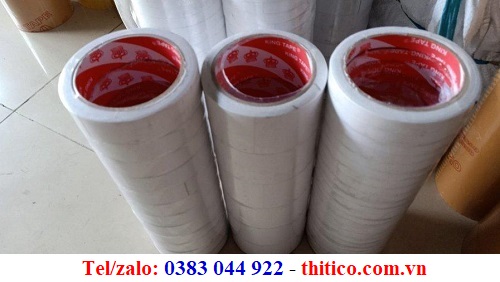BĂNG KEO HAI MẶT DẦU TRẮNG 18YARD*4F8 GIÁ RẺ