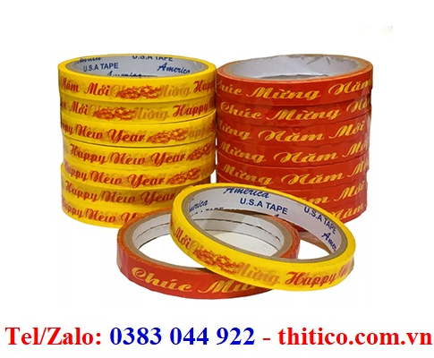 BĂNG KEO CÓ CHỮ CHÚC MỪNG NĂM MỚI GIÁ RẺ ĐÀ NẴNG