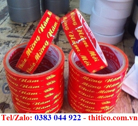 BĂNG KEO CÓ CHỮ CHÚC MỪNG NĂM MỚI GIÁ RẺ ĐÀ NẴNG