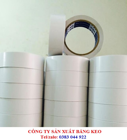 BĂNG KEO HAI MẶT DẦU TRẮNG 18YARD*4F8 GIÁ RẺ