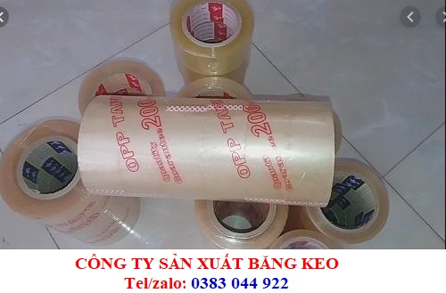 SẢN XUẤT CÁC LOẠI BĂNG KEO ĐÓNG THÙNG 1KG, 2KG, 3KG